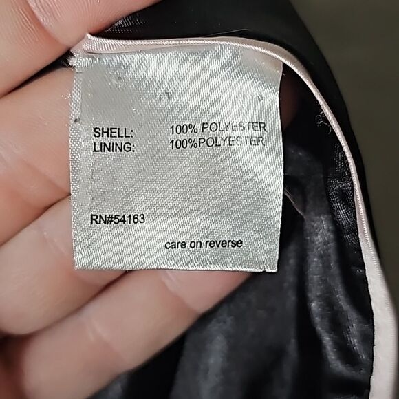 Calvin Klein Black Raincoat with Removable Hood size M/L - Picture 12 of 14